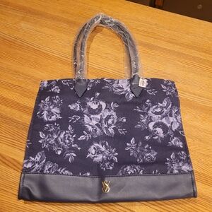 Victoria's Secret Navy Floral Tote